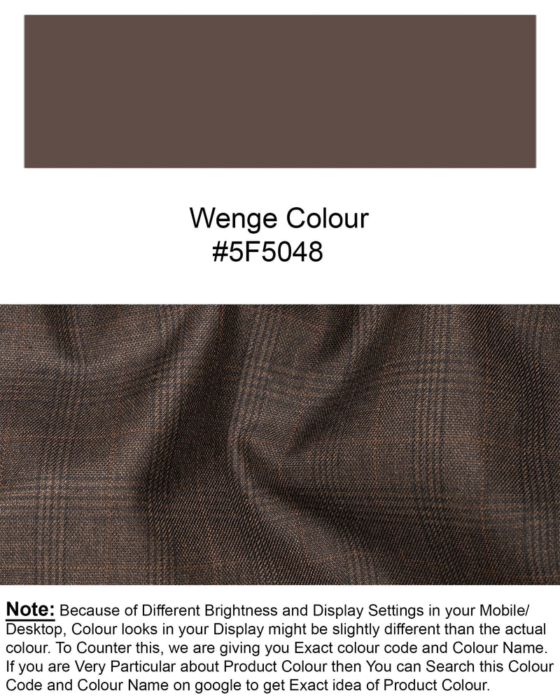 Wenge Brown Subtle Plaid Double Breasted Blazer BL1716-DB-36,BL1716-DB-38,BL1716-DB-40,BL1716-DB-42,BL1716-DB-44,BL1716-DB-46,BL1716-DB-48,BL1716-DB-50,BL1716-DB-52,BL1716-DB-54,BL1716-DB-56,BL1716-DB-58,BL1716-DB-60