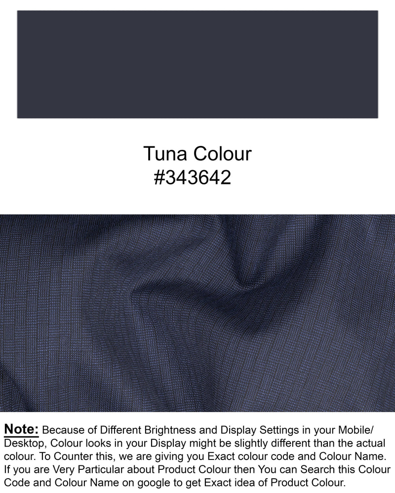 Tuna Blue Premium Cotton Designer Sports Blazer