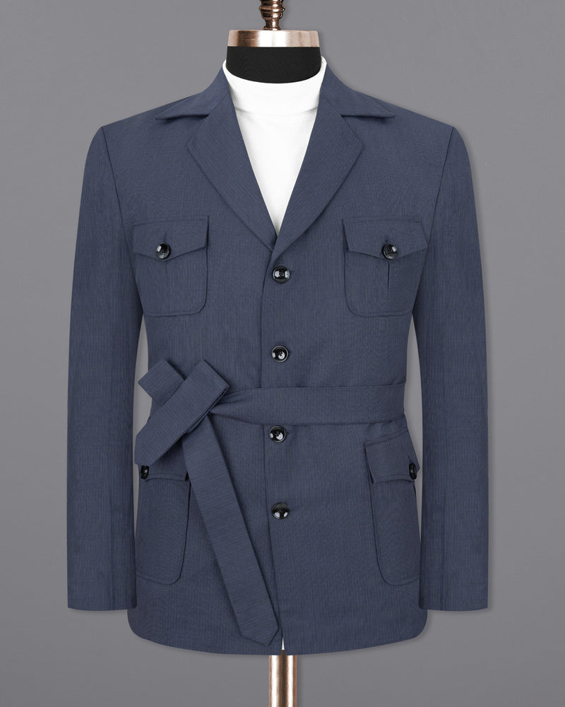 Tuna Blue Premium Cotton Designer Sports Blazer