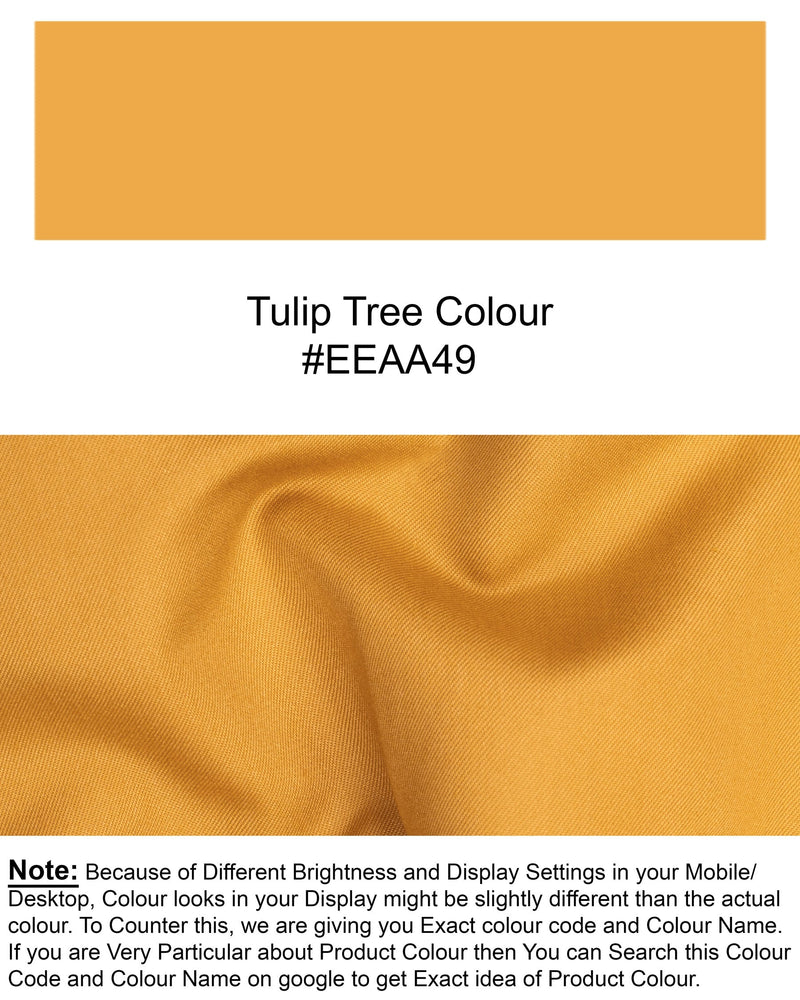 Tulip Tree Orange Solid Blazer