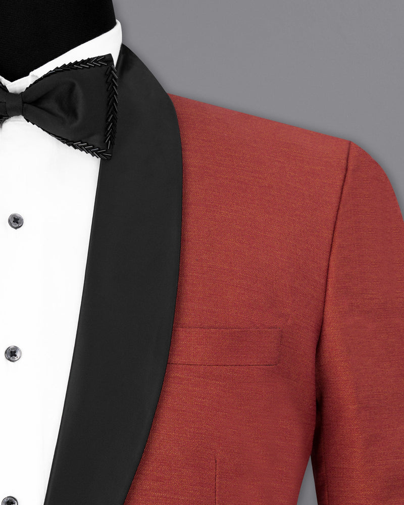 Pale Carmine Tuxedo Blazer