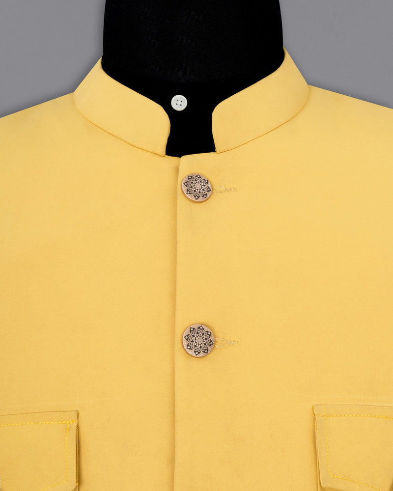 Rob Roy Yellow Bandhgala Sports Blazer BL1854-BG-D41-36, BL1854-BG-D41-38, BL1854-BG-D41-40, BL1854-BG-D41-42, BL1854-BG-D41-44, BL1854-BG-D41-46, BL1854-BG-D41-48, BL1854-BG-D41-50, BL1854-BG-D41-52, BL1854-BG-D41-54, BL1854-BG-D41-56, BL1854-BG-D41-58, BL1854-BG-D41-60