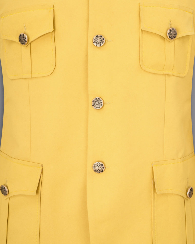 Rob Roy Yellow Bandhgala Sports Blazer BL1854-BG-D41-36, BL1854-BG-D41-38, BL1854-BG-D41-40, BL1854-BG-D41-42, BL1854-BG-D41-44, BL1854-BG-D41-46, BL1854-BG-D41-48, BL1854-BG-D41-50, BL1854-BG-D41-52, BL1854-BG-D41-54, BL1854-BG-D41-56, BL1854-BG-D41-58, BL1854-BG-D41-60