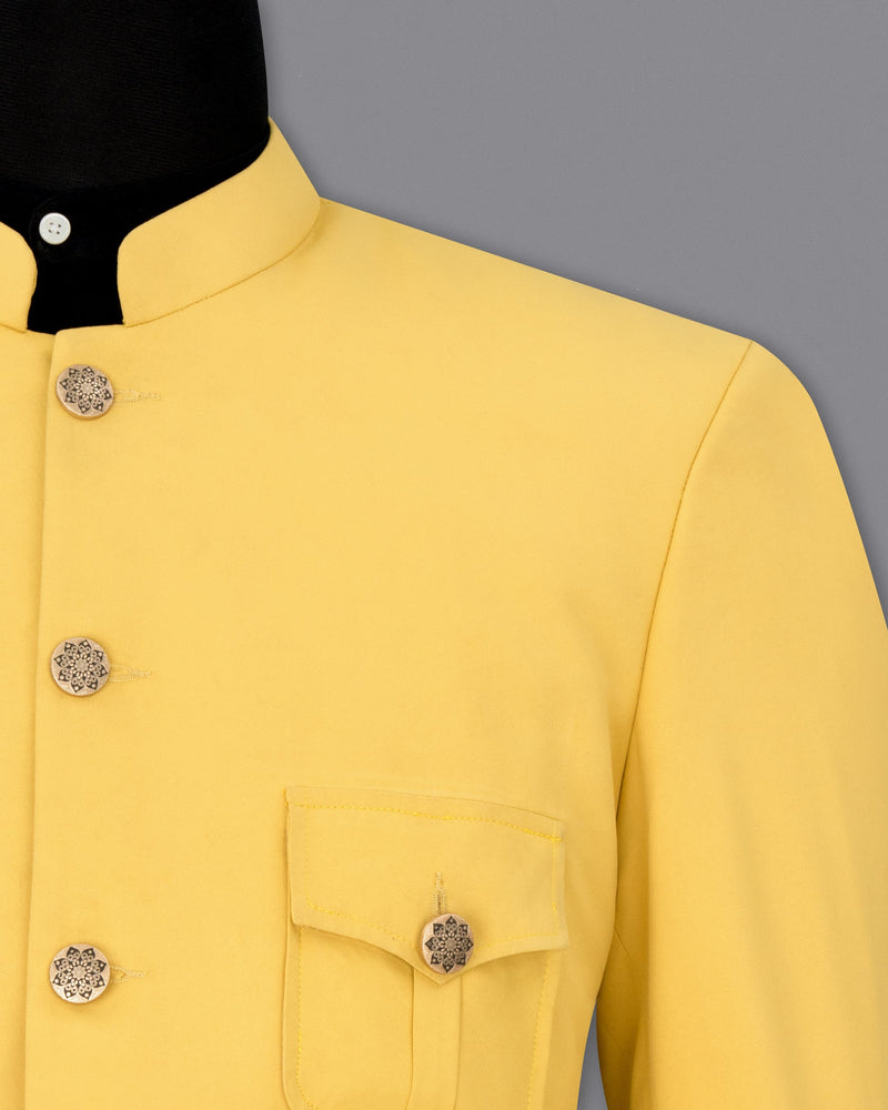 Rob Roy Yellow Bandhgala Sports Blazer BL1854-BG-D41-36, BL1854-BG-D41-38, BL1854-BG-D41-40, BL1854-BG-D41-42, BL1854-BG-D41-44, BL1854-BG-D41-46, BL1854-BG-D41-48, BL1854-BG-D41-50, BL1854-BG-D41-52, BL1854-BG-D41-54, BL1854-BG-D41-56, BL1854-BG-D41-58, BL1854-BG-D41-60