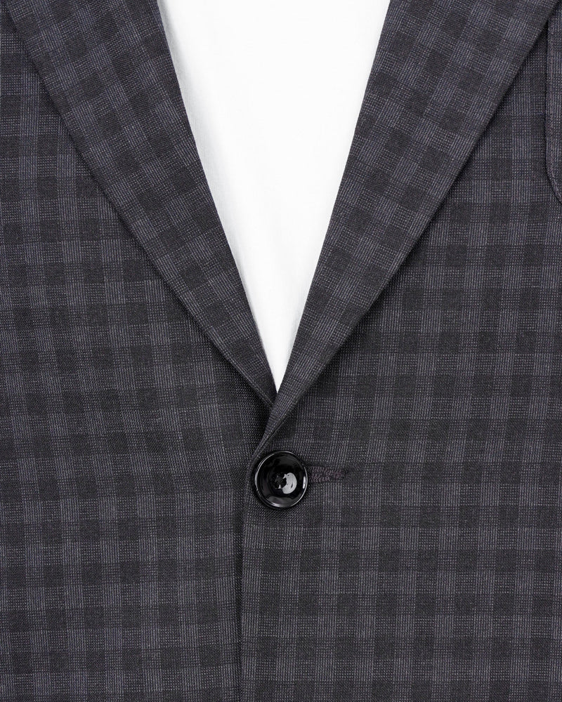 Tuna Gray Plaid Single Breasted Plaid Sports Blazer BL1856-SB-PP-36, BL1856-SB-PP-38, BL1856-SB-PP-40, BL1856-SB-PP-42, BL1856-SB-PP-44, BL1856-SB-PP-46, BL1856-SB-PP-48, BL1856-SB-PP-50, BL1856-SB-PP-52, BL1856-SB-PP-54, BL1856-SB-PP-56, BL1856-SB-PP-58, BL1856-SB-PP-60