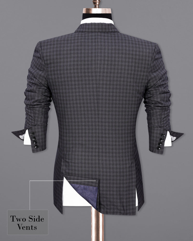 Tuna Gray Plaid Single Breasted Plaid Sports Blazer BL1856-SB-PP-36, BL1856-SB-PP-38, BL1856-SB-PP-40, BL1856-SB-PP-42, BL1856-SB-PP-44, BL1856-SB-PP-46, BL1856-SB-PP-48, BL1856-SB-PP-50, BL1856-SB-PP-52, BL1856-SB-PP-54, BL1856-SB-PP-56, BL1856-SB-PP-58, BL1856-SB-PP-60