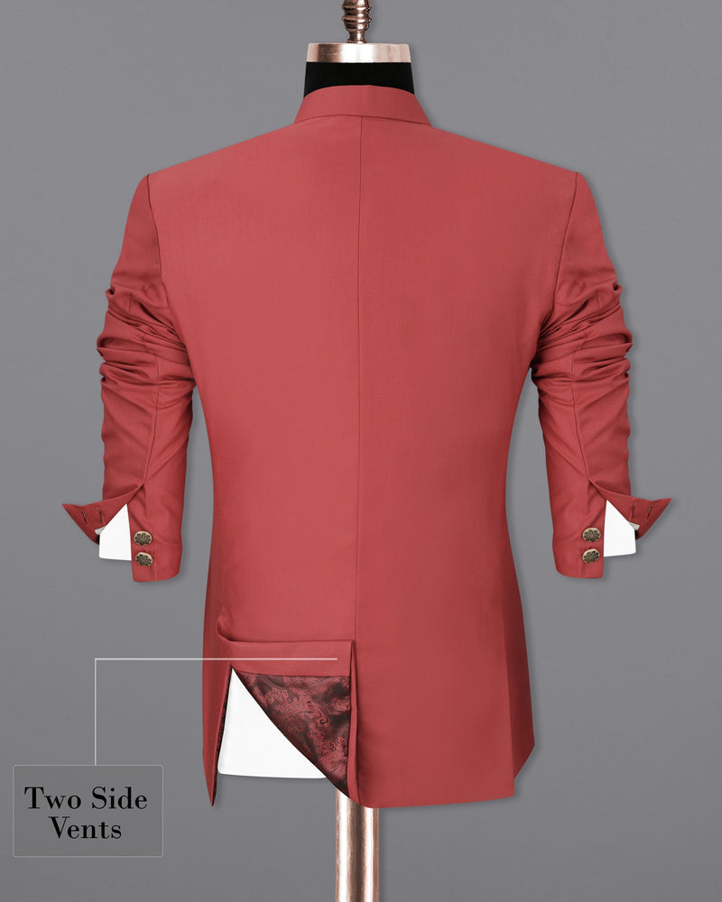 Chestnut Red Bandhgala Designer Sports Blazer BL1865-BG-D41-36, BL1865-BG-D41-38, BL1865-BG-D41-40, BL1865-BG-D41-42, BL1865-BG-D41-44, BL1865-BG-D41-46, BL1865-BG-D41-48, BL1865-BG-D41-50, BL1865-BG-D41-52, BL1865-BG-D41-54, BL1865-BG-D41-56, BL1865-BG-D41-58, BL1865-BG-D41-60