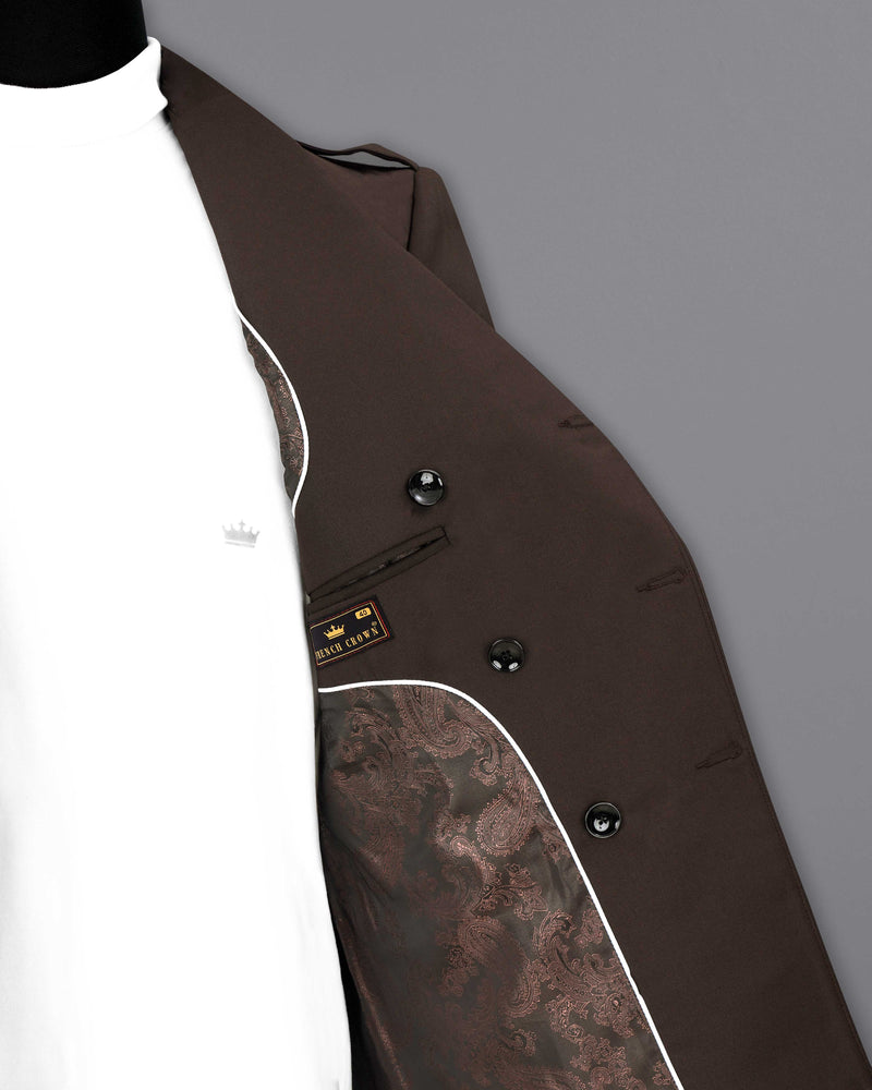 Bistre Brown Designer Sports Blazer