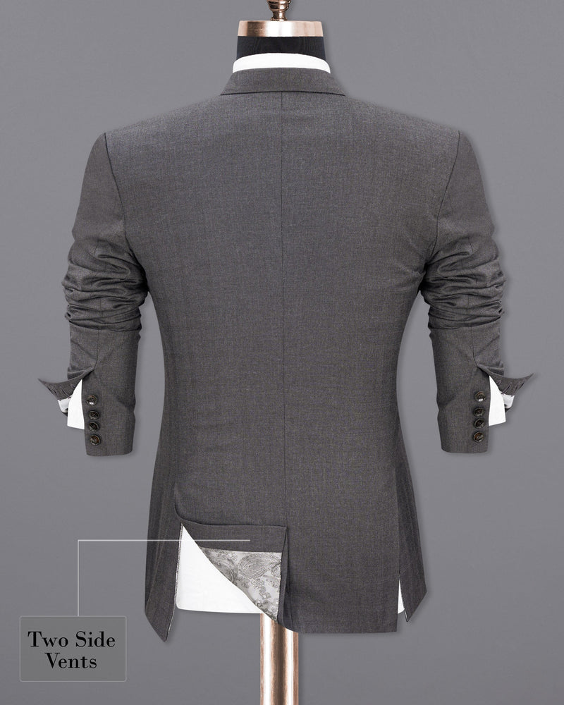 lridium grey Double Breasted Blazer BL1881-DB-36,BL1881-DB-38,BL1881-DB-40,BL1881-DB-42,BL1881-DB-44,BL1881-DB-46,BL1881-DB-48,BL1881-DB-50,BL1881-DB-52,BL1881-DB-54,BL1881-DB-56,BL1881-DB-58,BL1881-DB-60