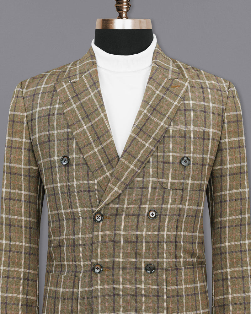 Sandstone Brown Plaid Double Breasted Blazer BL1886-DB-PP-36,BL1886-DB-PP-38,BL1886-DB-PP-40,BL1886-DB-PP-42,BL1886-DB-PP-44,BL1886-DB-PP-46,BL1886-DB-PP-48,BL1886-DB-PP-50,BL1886-DB-PP-52,BL1886-DB-PP-54,BL1886-DB-PP-56,BL1886-DB-PP-58,BL1886-DB-PP-60