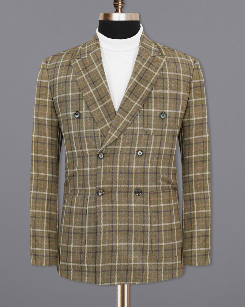 Sandstone Brown Plaid Double Breasted Blazer BL1886-DB-PP-36,BL1886-DB-PP-38,BL1886-DB-PP-40,BL1886-DB-PP-42,BL1886-DB-PP-44,BL1886-DB-PP-46,BL1886-DB-PP-48,BL1886-DB-PP-50,BL1886-DB-PP-52,BL1886-DB-PP-54,BL1886-DB-PP-56,BL1886-DB-PP-58,BL1886-DB-PP-60