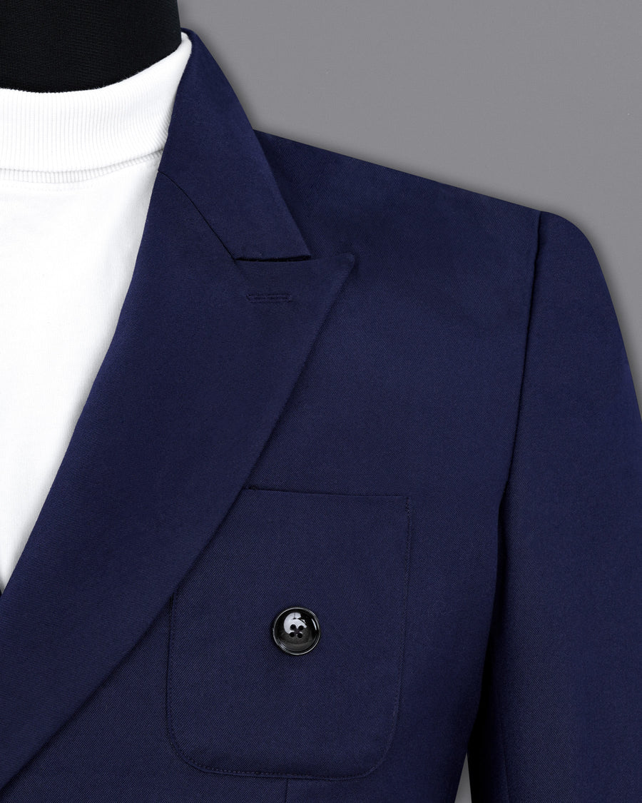 Thunder Blue Double Breasted Sports Blazer