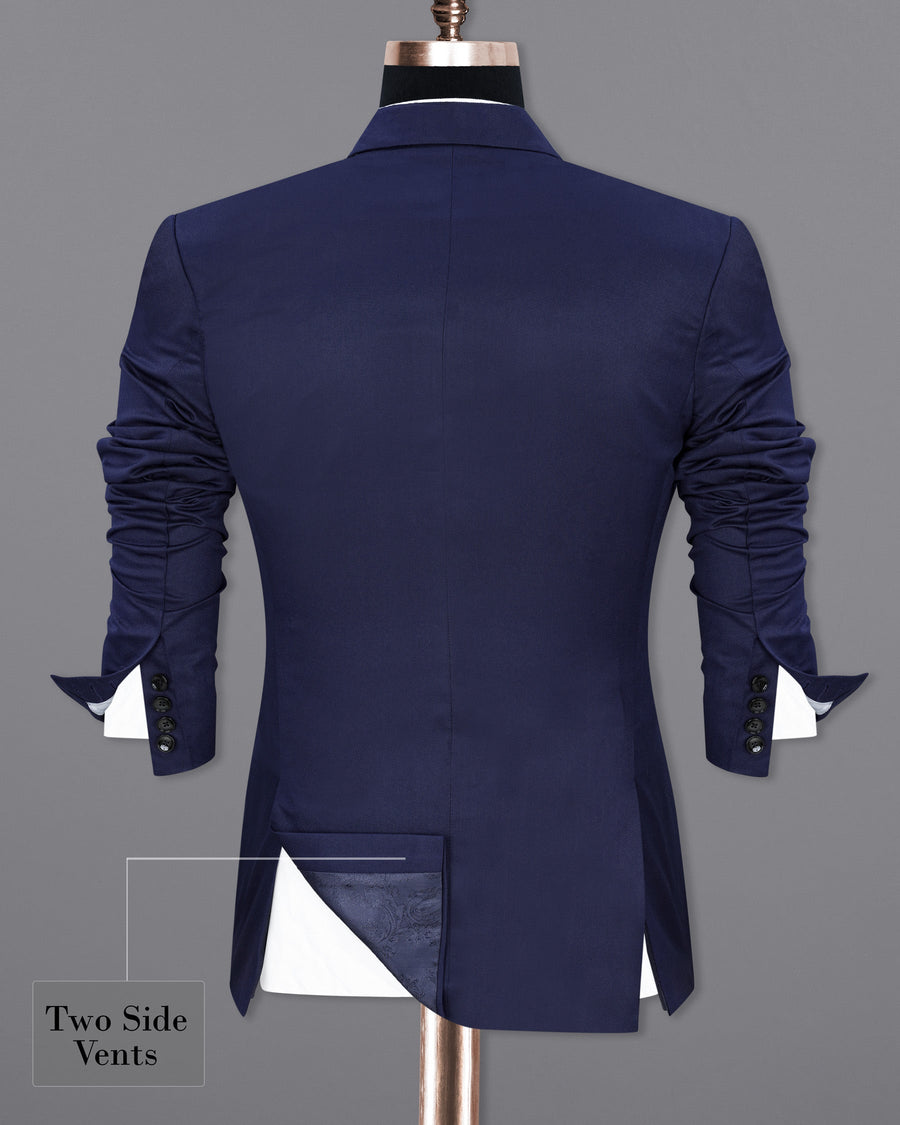 Thunder Blue Double Breasted Sports Blazer