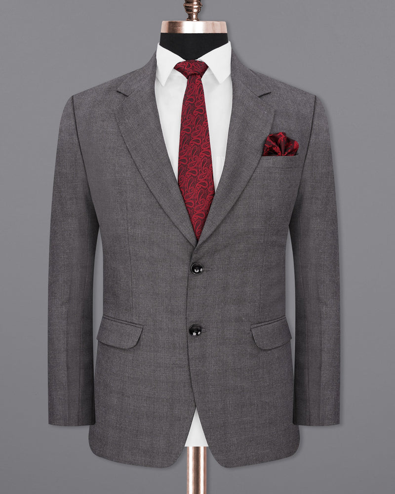 Gravel Gray Single Breasted Blazer