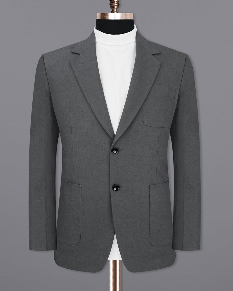 Limed Spruce Grey Single Breasted Sports Blazer