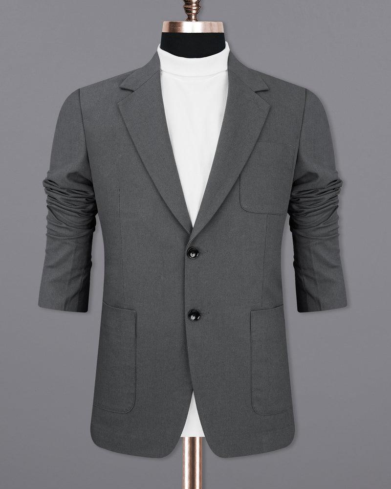 Limed Spruce Grey Single Breasted Sports Blazer