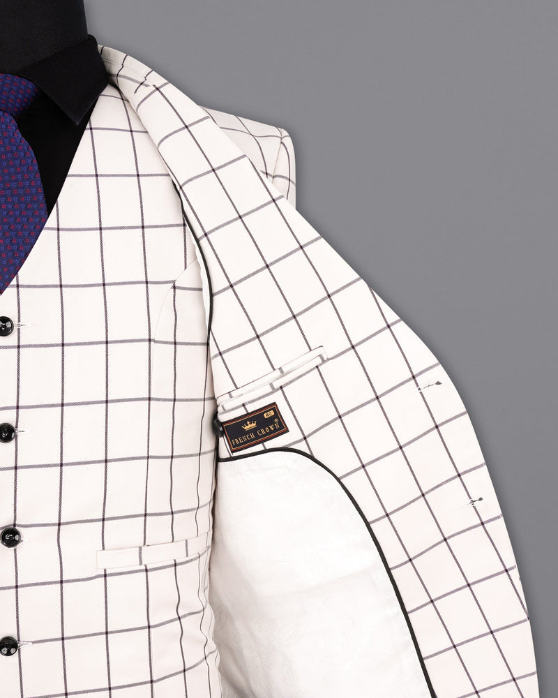 Mercury Windowpane Single Breasted Blazer