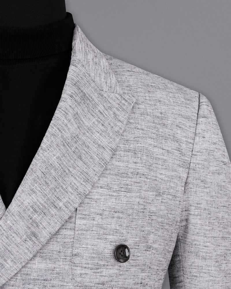 Sandstone Grey Double Breasted Sports Blazer