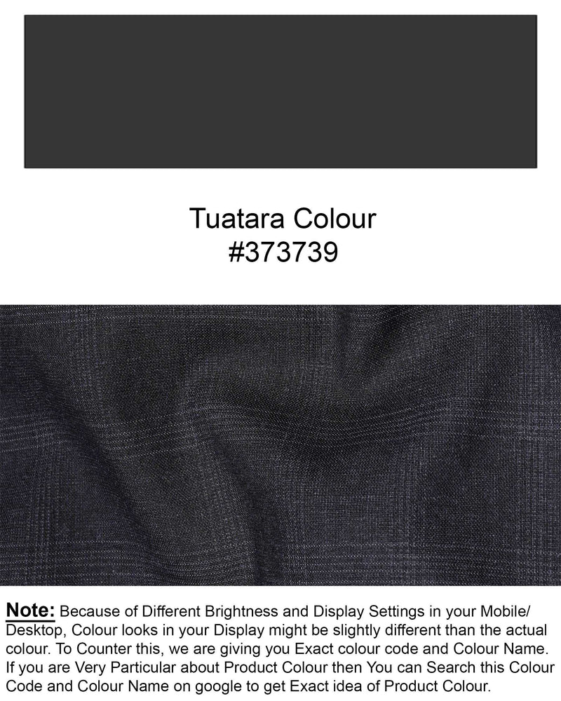 Tuatara Gray Plaid Double Breasted Blazer