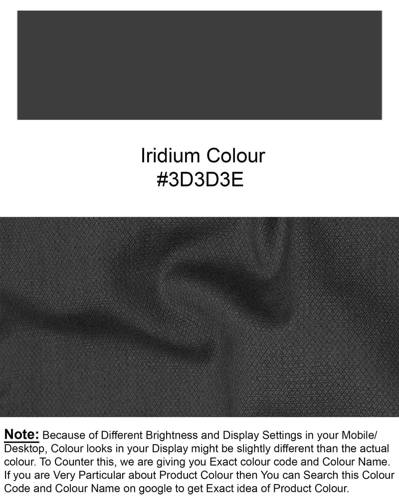 Iridium Gray Double Breasted Blazer