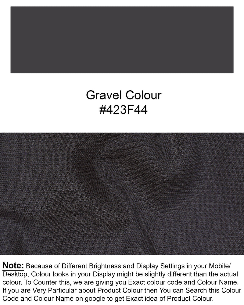 Gravel Gray Single Breasted Blazer