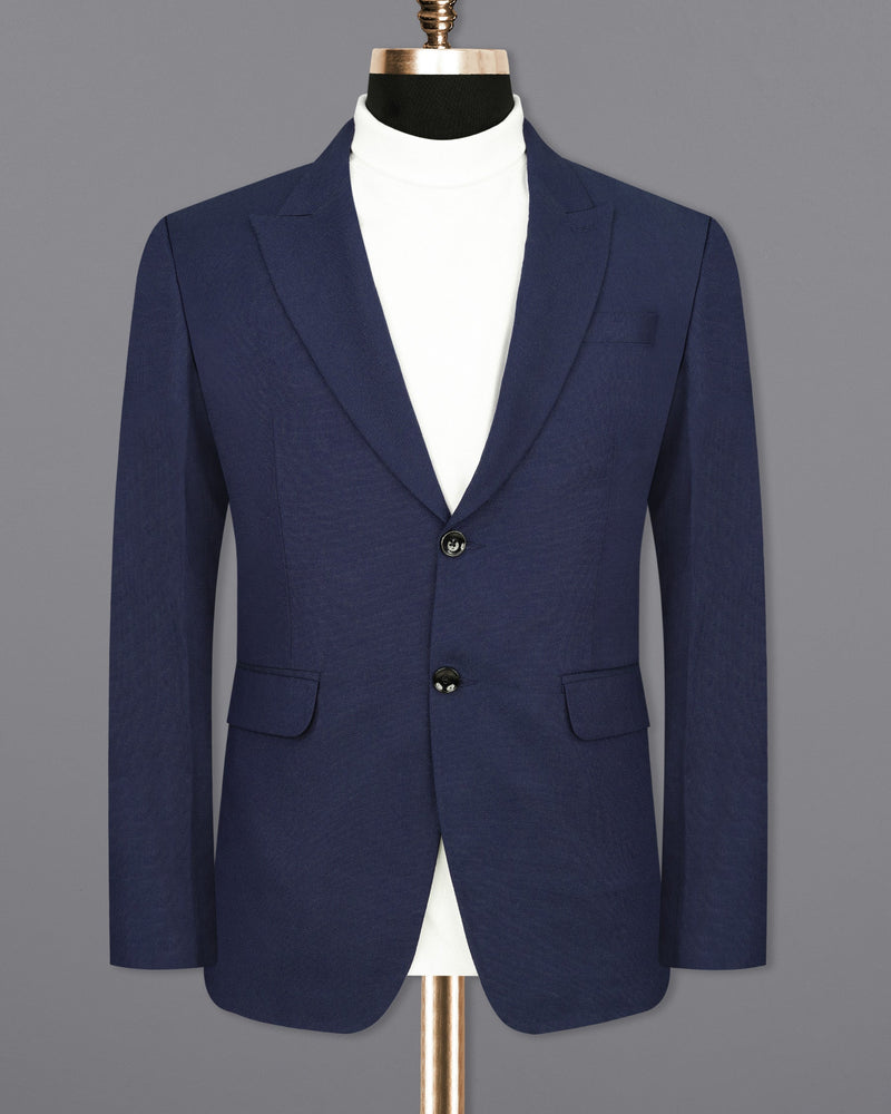 Martinique Blue Single Breasted Blazer BL1990-SBP-36, BL1990-SBP-38, BL1990-SBP-40, BL1990-SBP-42, BL1990-SBP-44, BL1990-SBP-46, BL1990-SBP-48, BL1990-SBP-50, BL1990-SBP-52, BL1990-SBP-54, BL1990-SBP-56, BL1990-SBP-58, BL1990-SBP-60