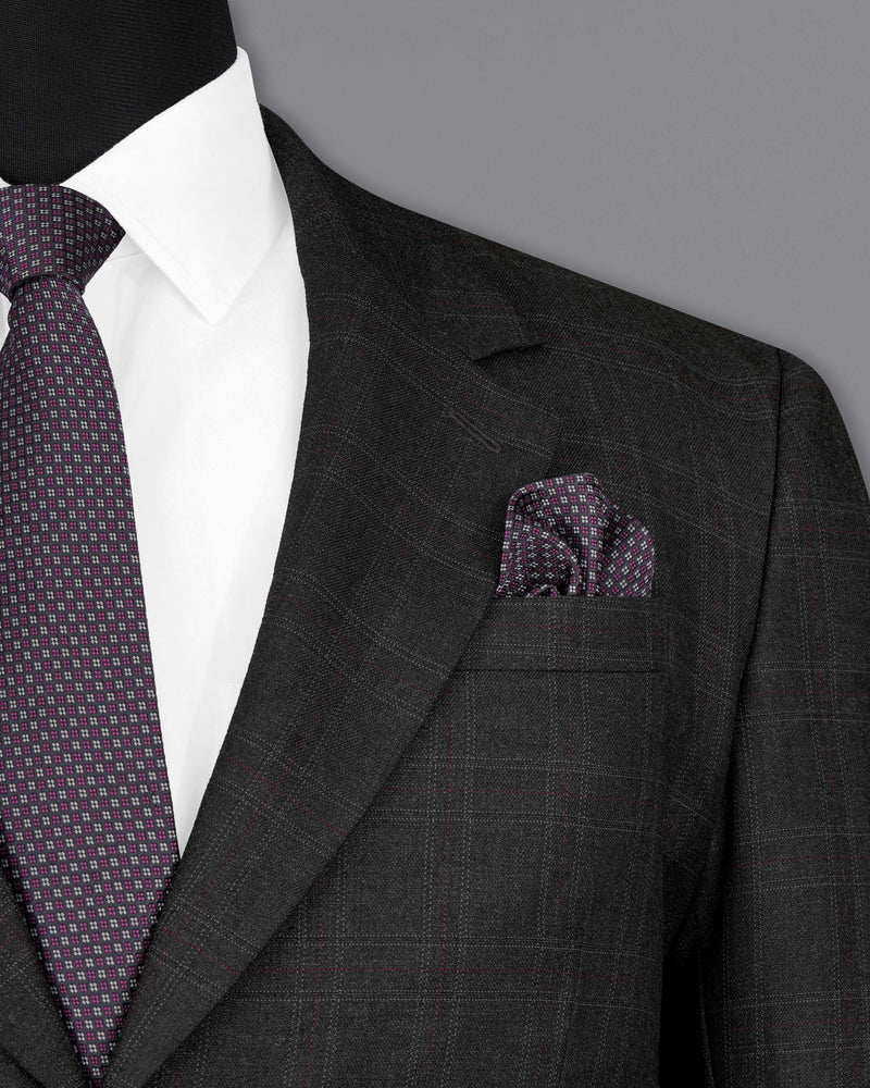 Nero Grey Subtle Plaid Single-Breasted Blazer BL2078-SB-36, BL2078-SB-38, BL2078-SB-40, BL2078-SB-42, BL2078-SB-44, BL2078-SB-46, BL2078-SB-48, BL2078-SB-50, BL2078-SB-52, BL2078-SB-54, BL2078-SB-56, BL2078-SB-58, BL2078-SB-60