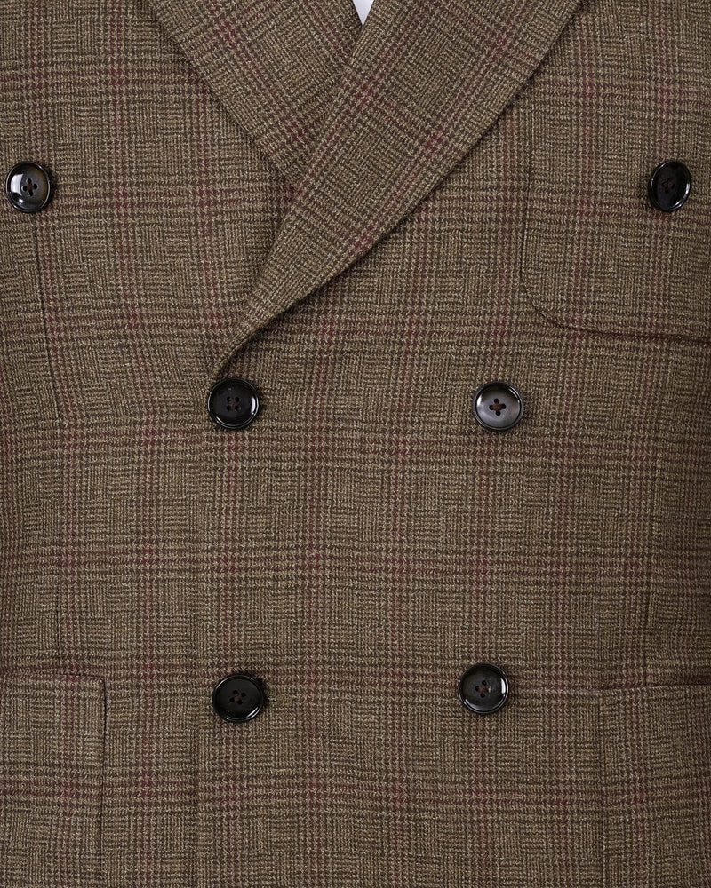 Hemlock Brown Plaid Double Breasted Wool Sports Blazer BL2088-DB-PP-36, BL2088-DB-PP-38, BL2088-DB-PP-40, BL2088-DB-PP-42, BL2088-DB-PP-44, BL2088-DB-PP-46, BL2088-DB-PP-48, BL2088-DB-PP-50, BL2088-DB-PP-52, BL2088-DB-PP-54, BL2088-DB-PP-56, BL2088-DB-PP-58, BL2088-DB-PP-60