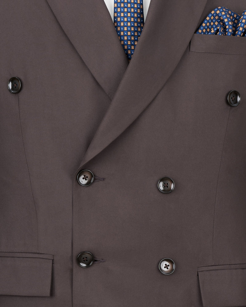 Coffee Brown Double Breasted Blazer BL2467-DB-36, BL2467-DB-38, BL2467-DB-40, BL2467-DB-42, BL2467-DB-44, BL2467-DB-46, BL2467-DB-48, BL2467-DB-50, BL2467-DB-52, BL2467-DB-54, BL2467-DB-56, BL2467-DB-58, BL2467-DB-60	