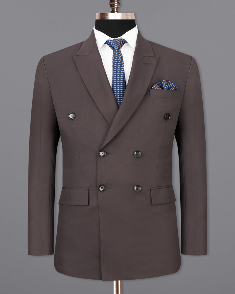 Coffee Brown Double Breasted Blazer BL2467-DB-36, BL2467-DB-38, BL2467-DB-40, BL2467-DB-42, BL2467-DB-44, BL2467-DB-46, BL2467-DB-48, BL2467-DB-50, BL2467-DB-52, BL2467-DB-54, BL2467-DB-56, BL2467-DB-58, BL2467-DB-60	
