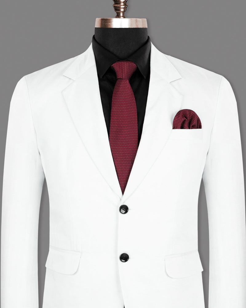 White Premium Cotton Sport Blazer