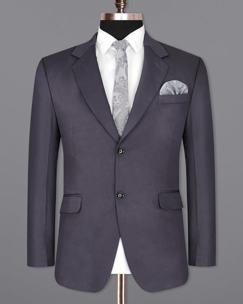 Porpoise Grey Wool Blazer