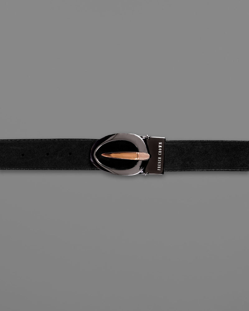 Glossy Grey and Golden Oval buckled Reversible jade Black and tan Slight Textured Vegan Leather Handcrafted Belt BT026-28, BT026-30, BT026-32, BT026-34, BT026-36, BT026-38