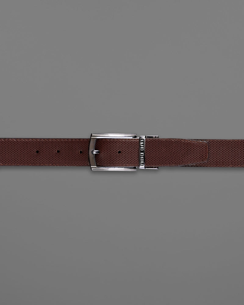 Glossy Grey with Golden buckled Reversible jade Black and Brown Vegan Leather Handcrafted Belt