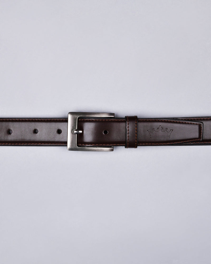 Brown Vegan Leather Handcrafted Belt BT06-30, BT06-38, BT06-32, BT06-36, BT06-28, BT06-34