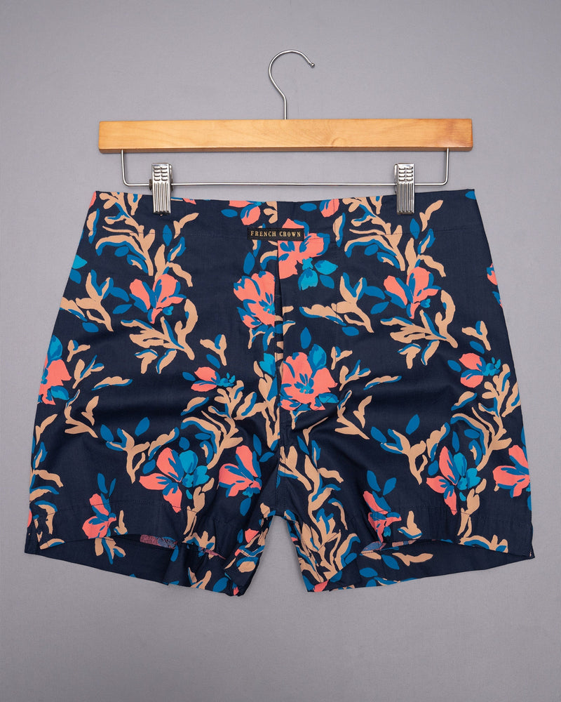 Geraldine Pink Printed and Mirage Black flowers Printed Premium Cotton Boxers