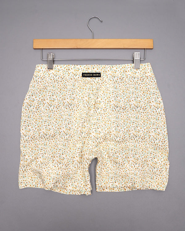 Pot Pourri Pink Flowers Printed and Merino Tencel Boxers