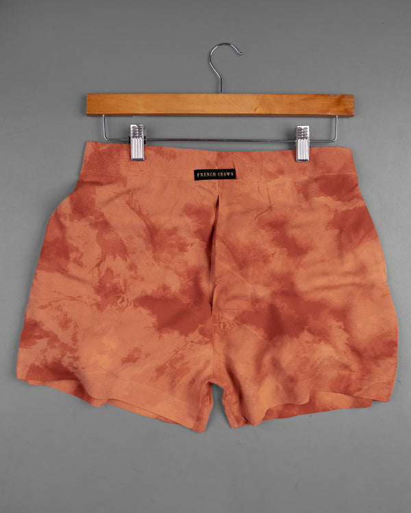 Atomic Gray Floral Printed Contessa Orange Marble Printed Premium Tencel Boxers BX425-28, BX425-30, BX425-32, BX425-34, BX425-36, BX425-38, BX425-40, BX425-42, BX425-44