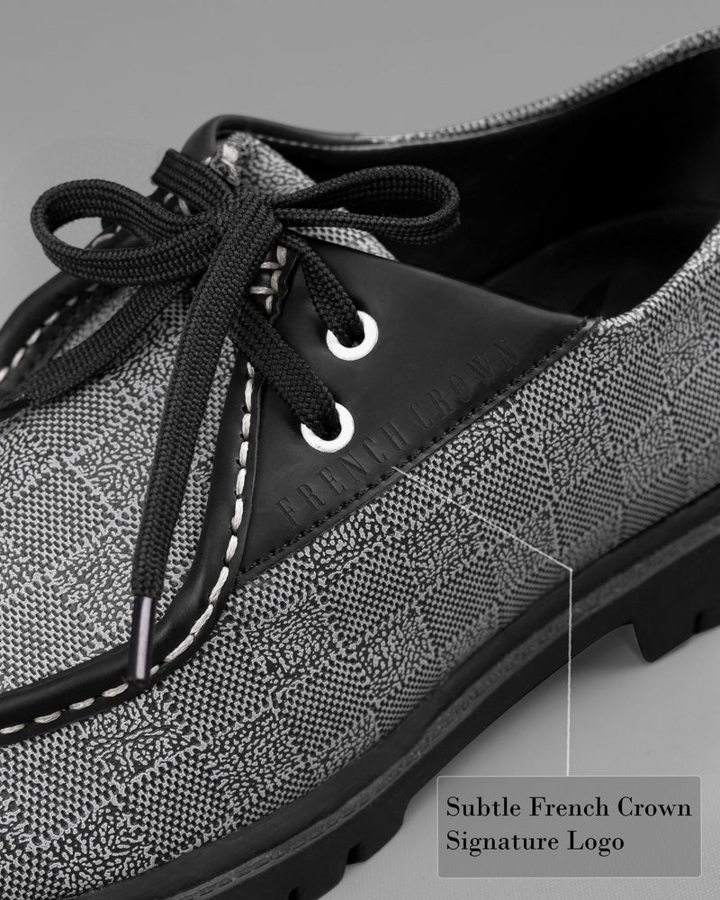 Grey Chessboard Patterned Boat Shoes FT006-6, FT006-7, FT006-8, FT006-9, FT006-10