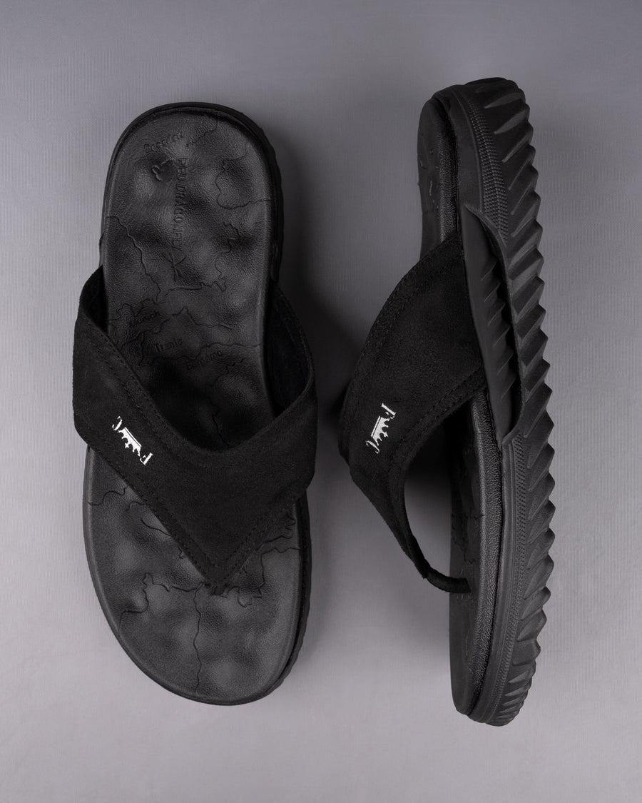 Suede hot sale flip flops