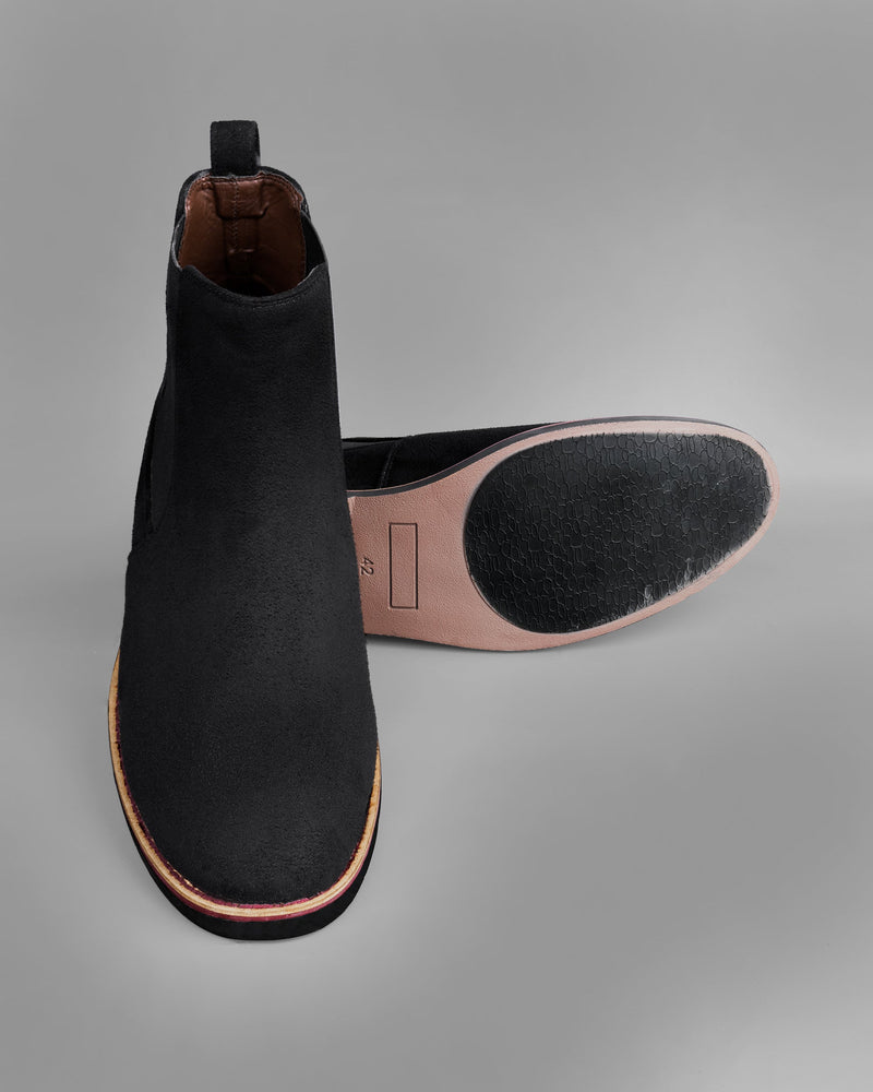 Jade Black suede Chelsea Boots