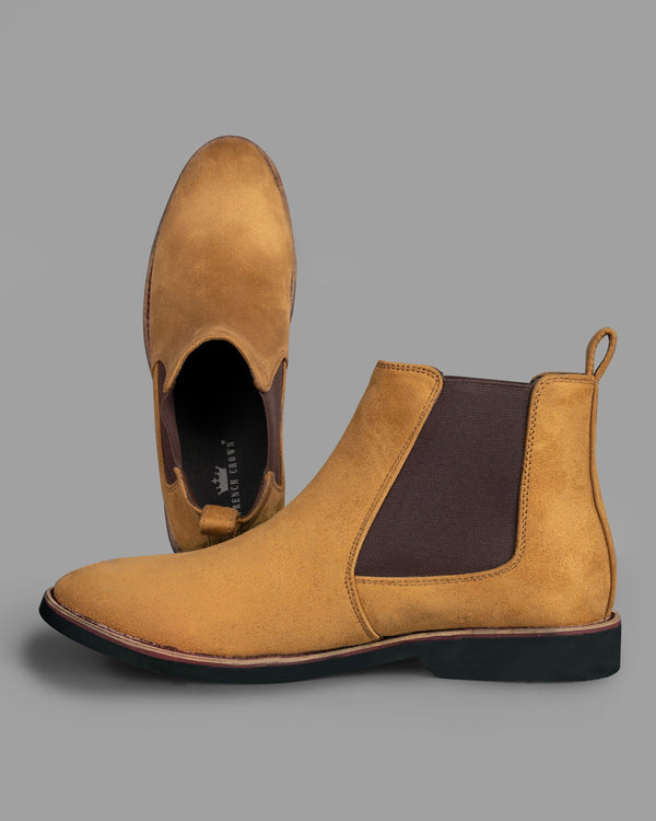 Mens camel 2025 suede chelsea boots