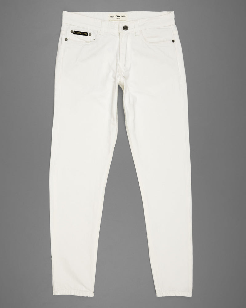 Bright white Slim Fit Stretchable Denim J100-32, J100-34, J100-36, J100-38, J100-40