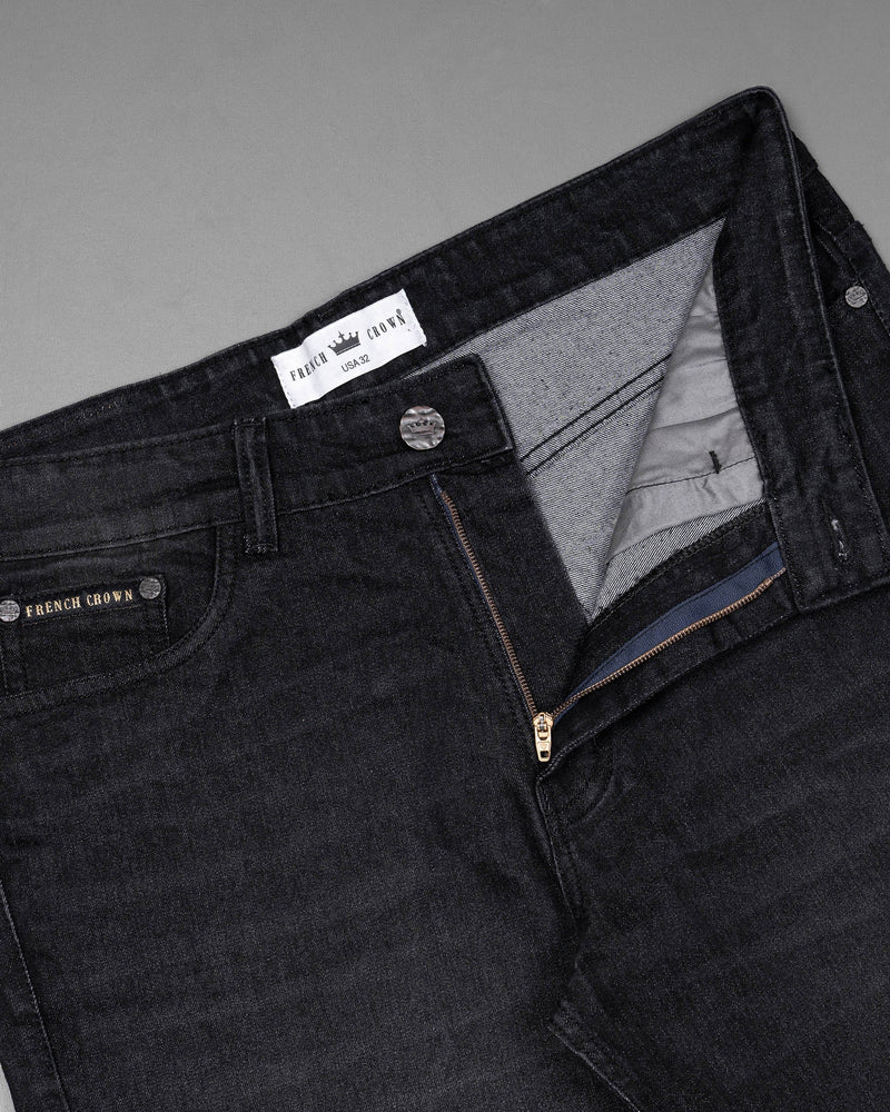 Shark Grey Slim Fit Mid Rise Stretchable washed Denim J102-32, J102-34, J102-36, J102-38, J102-40