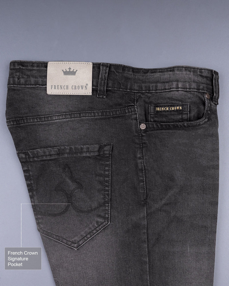 Tundora Gray Hand Sanding wash Clean Look Stretchable Denim J129-32, J129-34, J129-36, J129-38, J129-40