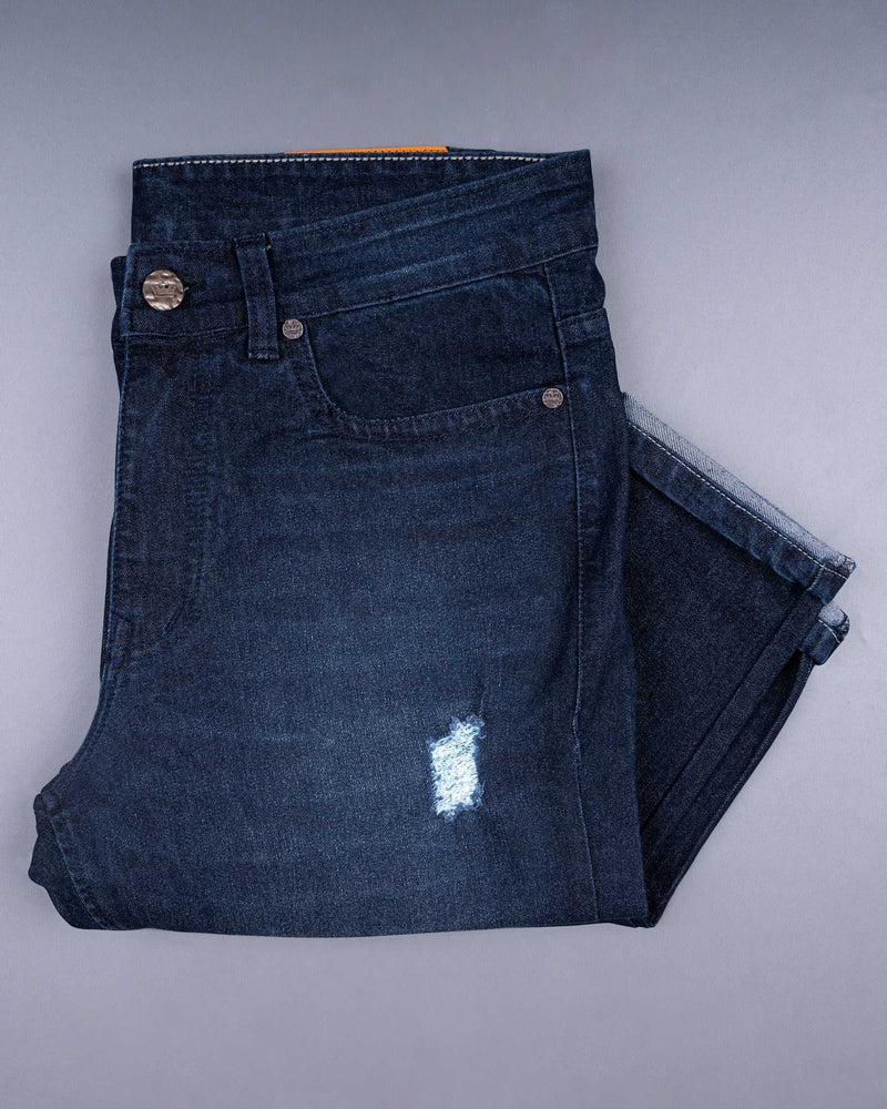 Big Stone Blue Hand Sanding wash Mildly Distressed Stretchable Denim J134-32, J134-34, J134-36, J134-38, J134-40