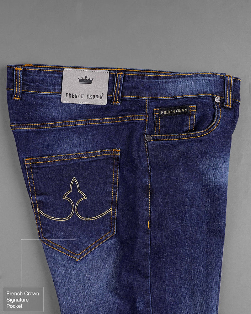 Martinique Blue Acid Wash Clean Look Stretchable Denim J148-32, J148-34, J148-36, J148-38, J148-40