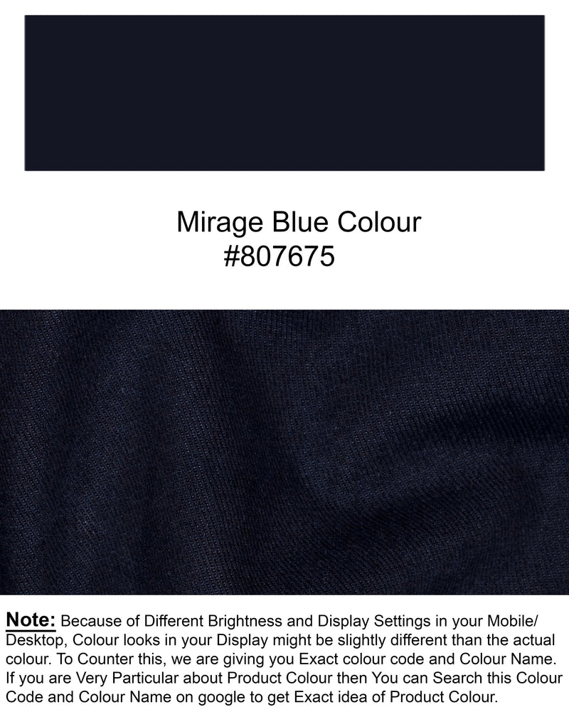 DARK WASH MIRAGE BLUE SLIM FIT MID-RISE CLEAN LOOK STRETCHABLE DENIM J77-36, J77-38, J77-30, J77-32, J77-34, J77-40