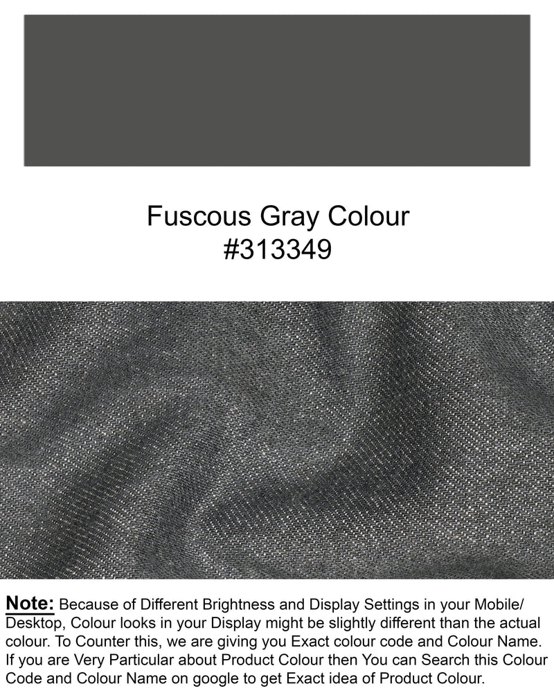 FUSCOUS GRAY SLIM FIT MID-RISE CLEAN LOOK STRETCHABLE DENIM J80-30, J80-36, J80-32, J80-34, J80-38, J80-40