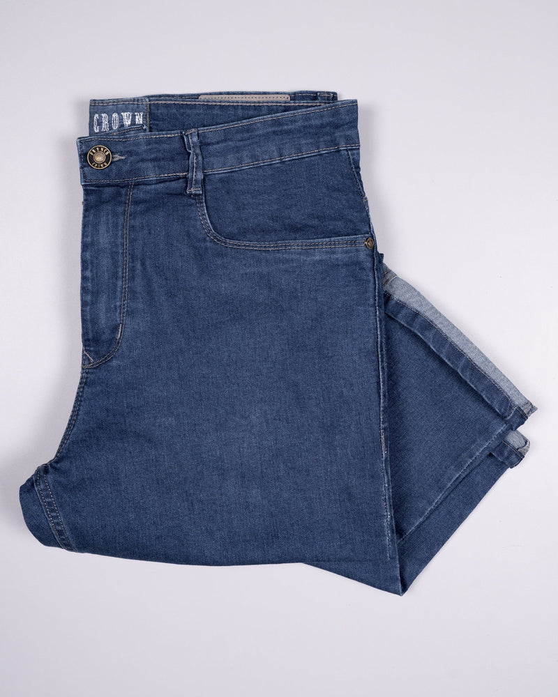 RHINO BLUE SLIM FIT MID-RISE CLEAN LOOK STRETCHABLE DENIM J84-32, J84-34, J84-36, J84-38, J84-40, J84-30